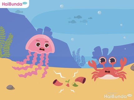 Dongeng Anak: Ubur-Ubur Sedih Mainannya Rusak