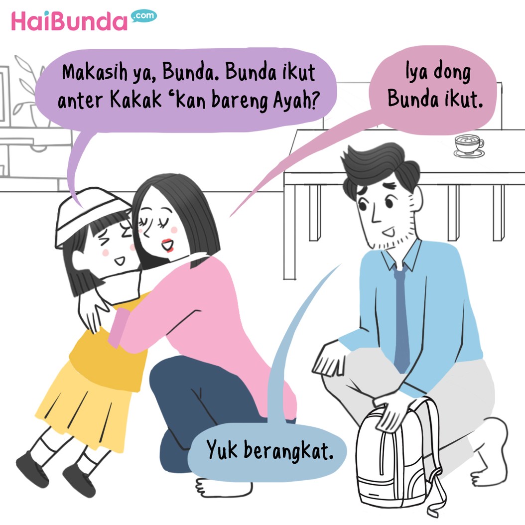 Bunda dan Ayah tak kuasa menahan haru saat mengingat momen pertama mengantar kakak ke sekolah. Seperti apa ceritanya? Simak selengkapnya berikut ini!