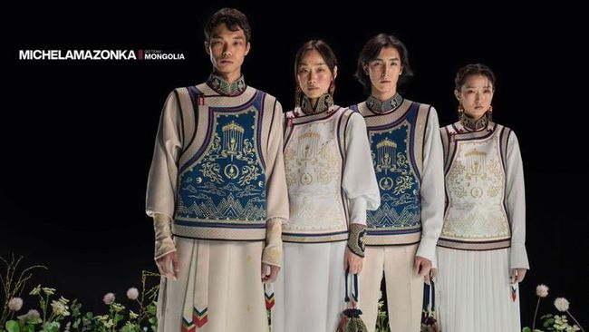 Seragam Tim Mongolia untuk Olimpiade Paris 2024, Kental Nuansa Tradisional dengan Sulaman Emas