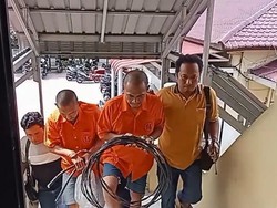 Curi Kabel di Ruas Tol Kisaran-Indrapura, 2 Pria di Asahan Ditangkap Polisi