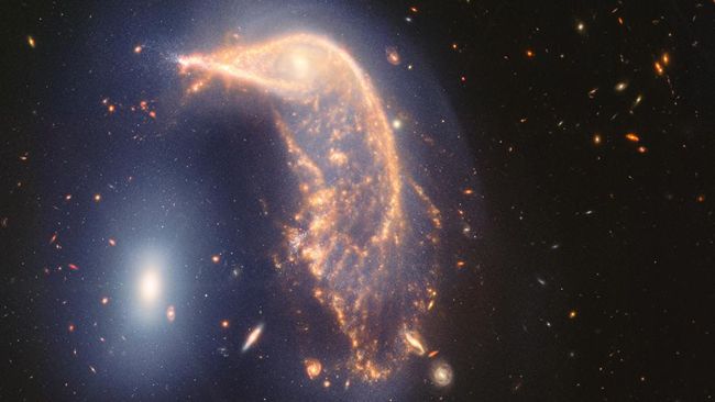 NASA Captures Gorgeous Picture of Penguin Galaxy and Egg Galaxy Merge – CNN Indonesia