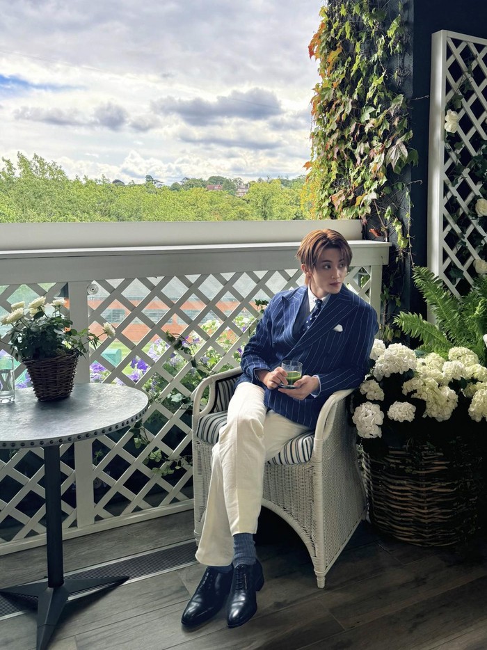 Salah satu idol K-Pop ternama yakni Mark dari grup 'NCT' tampil menawan saat menghadiri Wimbledon Championship 2024 di London, Inggris baru-baru ini./ Foto: x.com/NCTsmtown