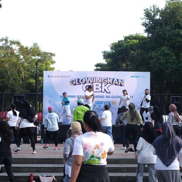 Sehat Sekaligus Glowing Sebadan di GBK Bareng MS Glow Beauty