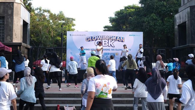 Sebadan Sehat sekaligus Glowing Sebadan di GBK Bareng MS Glow Beauty