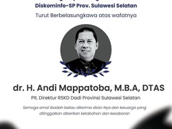 Pj Gubernur Sulsel Berduka Plt Direktur RSK Dadi Makassar Andi Mappatoba Wafat