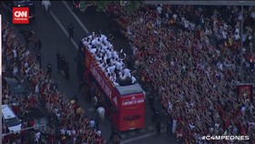 VIDEO: Parade Juara Timnas Spanyol di Madrid