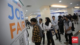 FOTO: Berburu 3.000 Lowongan di Pameran Bursa Kerja Jakarta