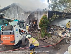Gudang TPST Samtaku di Jimbaran Terbakar, Alat Pengolahan Sampah Ludes