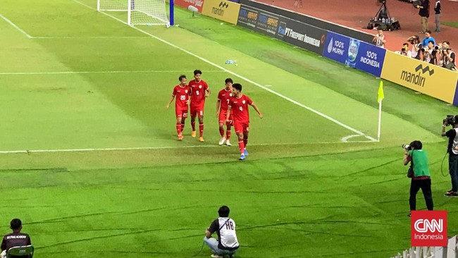 Timnas Indonesia U-19 unggul 4-0 atas Filipina pada babak pertama di pertandingan Grup A Piala AFF U-19 2024 atau ASEAN U-19 Boys Championship 2024.