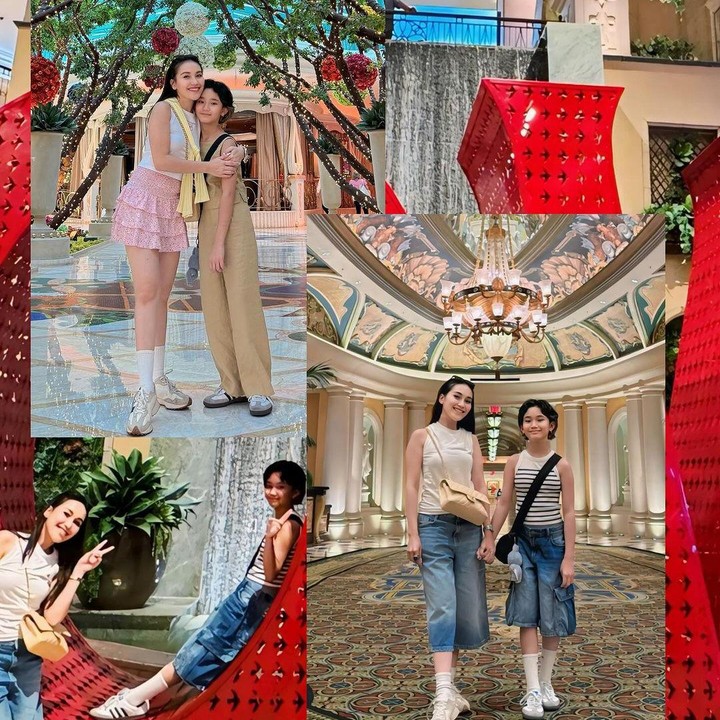 <p>Ayu dan putrinya kompak mengenakan pakaian casual selama berjalan-jalan di AS. Penampilan Ayu yang casual bahkan mendapatkan pujian dari netizen. Perempuan 32 tahun ini disebut awet muda dan lebih cocok menjadi bestie anaknya, Bunda. (Foto: Instagram @ayutingting92)</p>