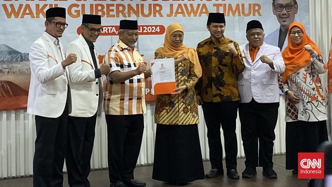 PKS resmi memberikan dukungan untuk Khofifah dan Emil Dardak sebagai bakal calon gubernur dan wakil gubernur Jawa Timur 2024.
