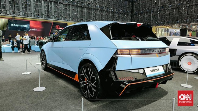 Mobil listrik versi kencang Ioniq 5 dengan lambang N diyakini bakal terjual setidaknya 100 unit pekan ini di GIIAS 2024.