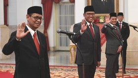 FOTO: Jokowi Resmi Lantik Wamenkeu, Wamentan, dan Wamen Investasi