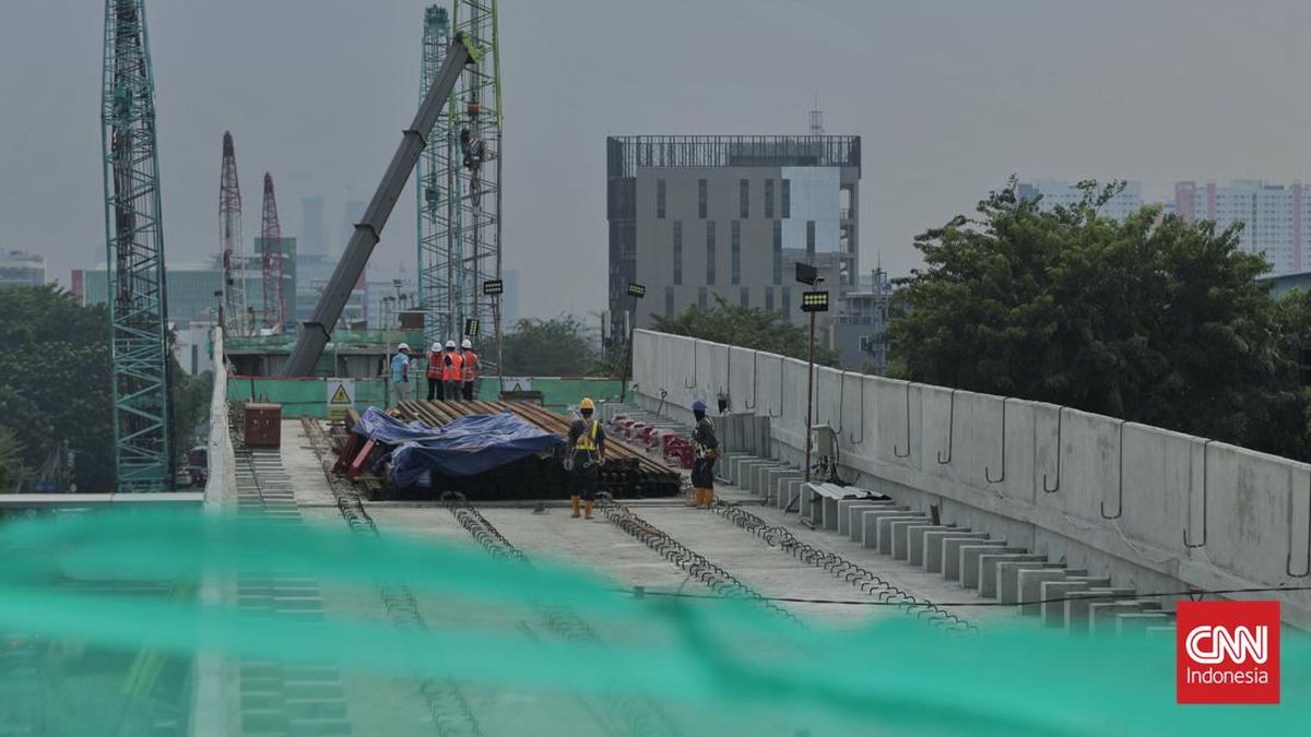 Progres LRT Jakarta Velodrome-Manggarai Capai 74,37 Persen