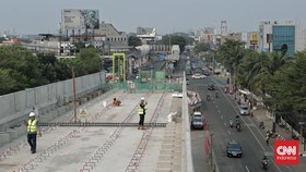 Progres Pembangunan LRT Velodrome-Manggarai Capai 67 Persen