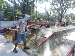 Telan Anggaran Rp 1,7 Miliar, Proyek Skatepark Lumintang Segera Rampung