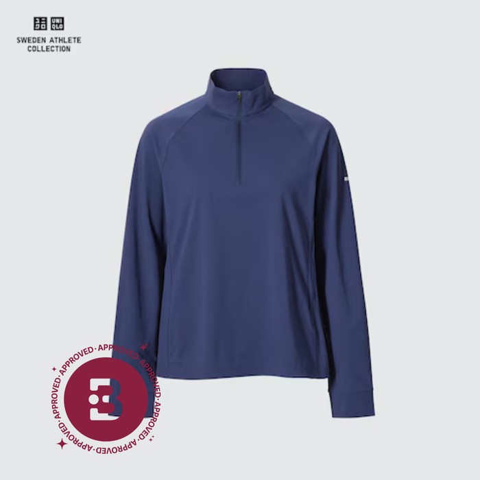 UNIQLO T-Shirt DRY-EX Proteksi Sinar UV Lengan Panjang