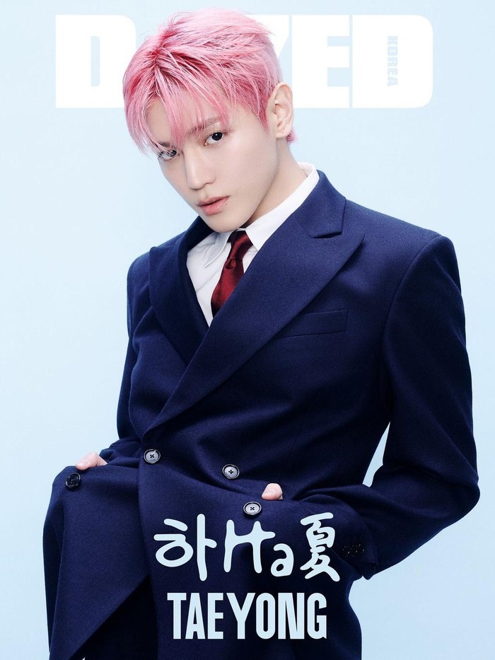 Pada Jumat, (19/7), DAZED Korea membagikan beberapa potret Taeyong untuk DAZED Korea edisi Agustus 2024 melalui laman Instagram mereka./ Foto: Peter Ash Lee/DAZED Korea