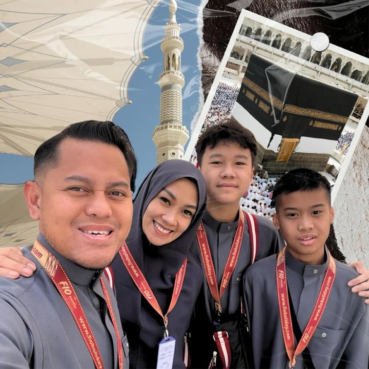 <p>Beberapa bulan lalu, Melanie juga membagikan potret ketika ia dan suami memboyong anak-anak ke Tanah Suci. "Ibadah umroh sekeluarga kemarin campur aduk senang sama haru kenangannya," kenang Melanie. (Foto: Instagram @melanieputria @aldicosapardan)</p>