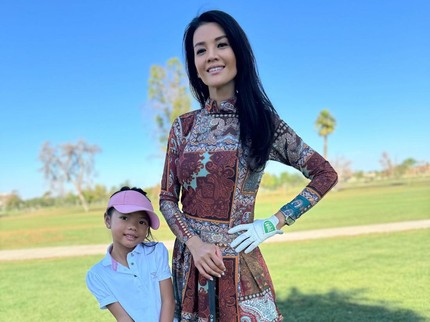 5 Potret Farah Quinn Ajak Anak Main Golf Bareng, Putrinya Disebut Bak Pemain Profesional