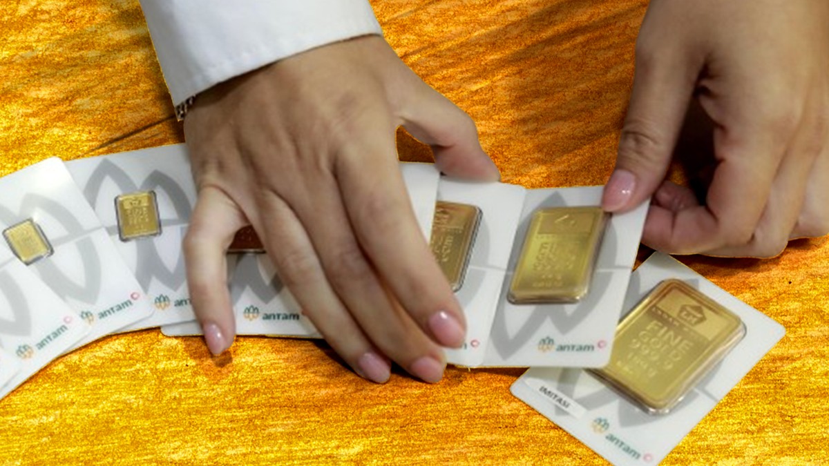 Harga Emas Antam Logam Mulia Hari Ini Anjlok Parah