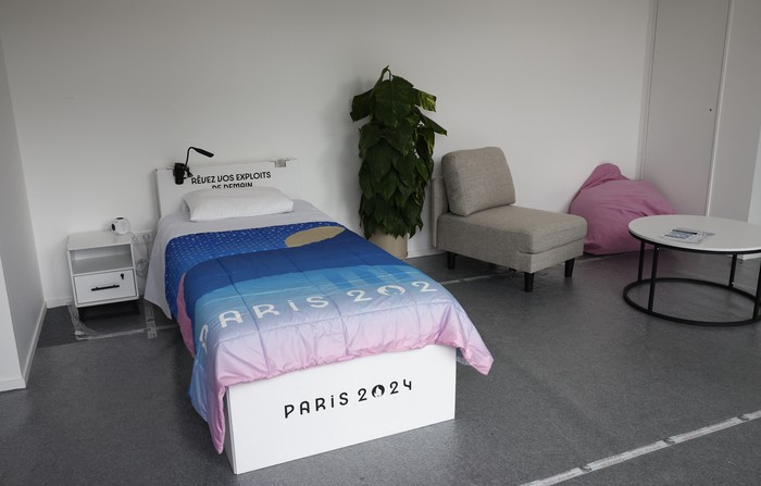 Paris 2024 Olympics - Press visit at the Olympic and Paralympic athletes' Village - Saint-Denis, France - July 2, 2024 General view of an apartment at the Olympic and Paralympic athletes village ahead of the Paris 2024 Olympics REUTERS/Benoit Tessier