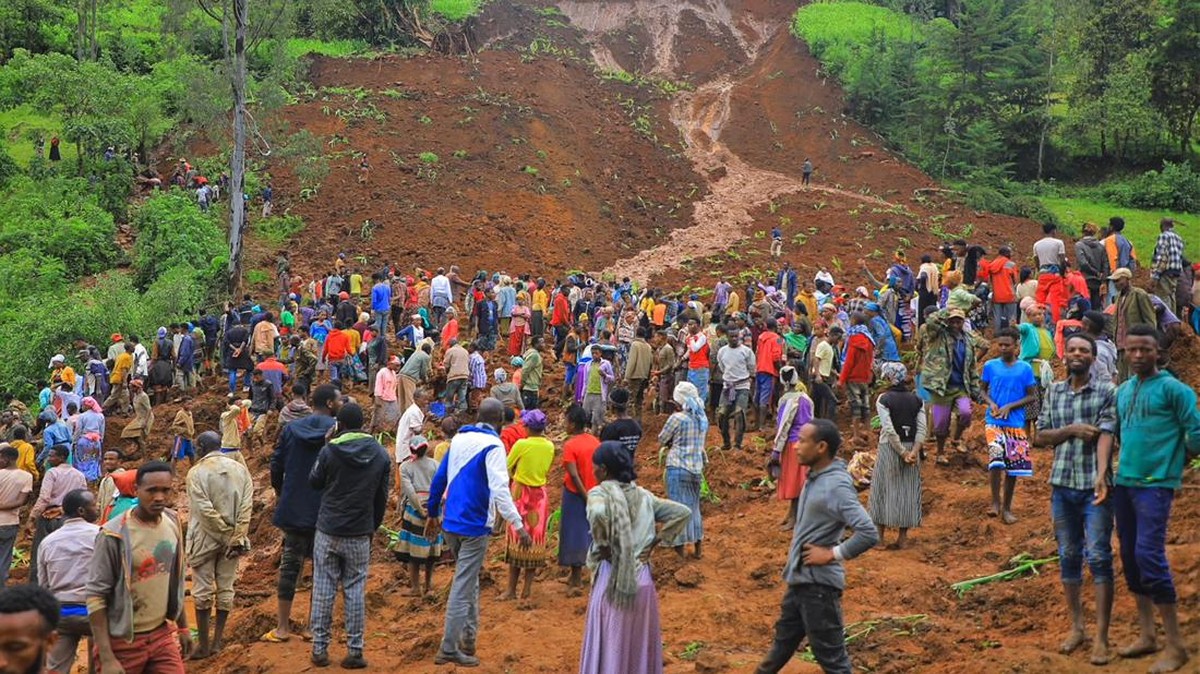 FOTO: 229 Orang Tewas Tertimbun Longsor di Gofa Ethiopia