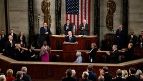 FOTO: Momen Netanyahu Pidato di Hadapan Kongres AS