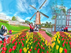 Taman Belanda Hadir di Rivera Bogor, Ada Tulip Warna-warni & Kincir Angin