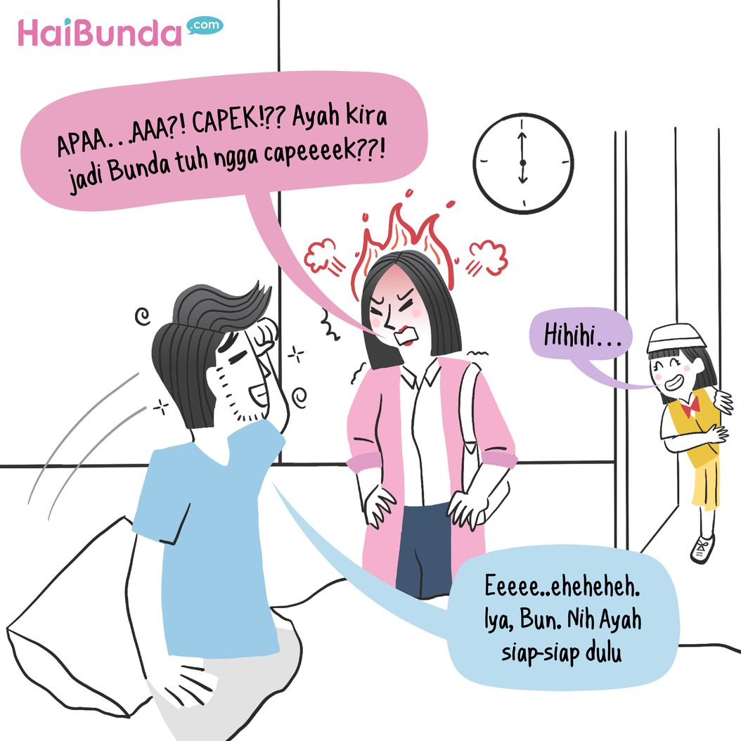 Ayah masih tidur dan mengaku masih capek ketika tiba waktunya mengantar Kakak ke sekolah. Waah, bagaimana reaksi Bunda melihat hal ini? Simak selengkapnya!