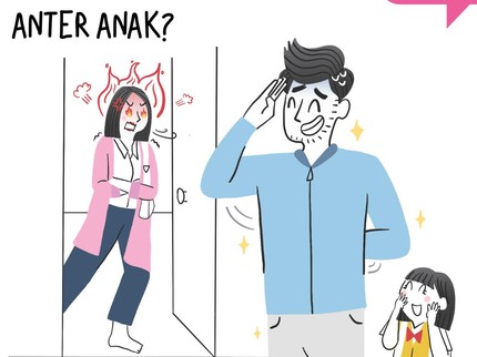 Ciyus Nih, Ayah Ngga Mau Anter Anak?