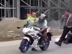 Mabuk saat Berkendara, Pemotor di Berau Tabrak Kasatlantas