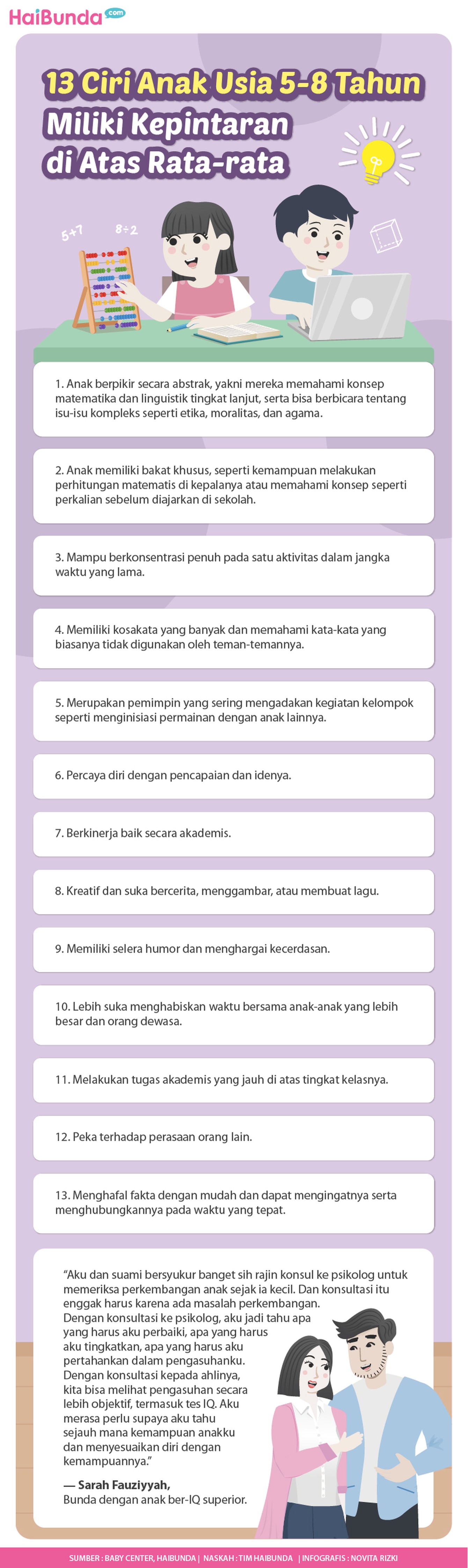 Tanda anak cerdas Tanda anak cerdas