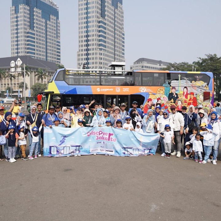 <p>HaiBunda kembali dengan acara menarik yang tak kalah seru dari sebelumnya. Kali ini, Bubun bekerja sama dengan PT Transportasi Jakarta (Transjakarta) mengadakan Discover Jakarta untuk mengajak Bunda, Ayah, dan Si Kecil keliling Kota Jakarta dan belajar sejarah. Foto: HaiBunda/Andri Ziauddin</p>