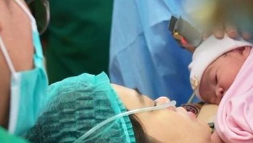 Penuh Perjuangan, 7 Momen Haru Olivia Allan Istri Denny Sumargo Lahirkan Anak Pertama