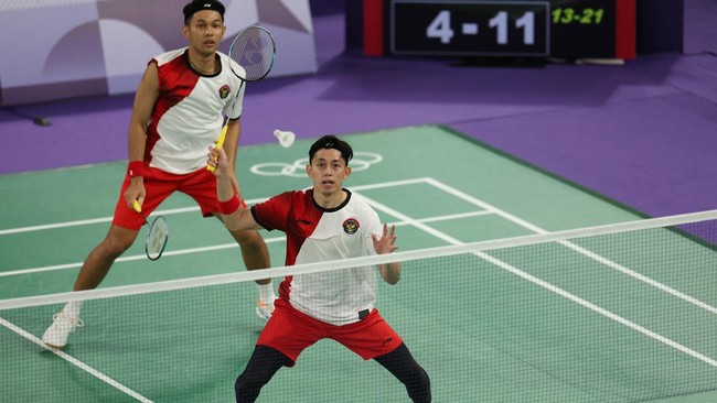 Ganda Putra Indonesia Fajar Alfian dan Muhammad Rian Ardianto Melaju ke Perempat Final Olimpiade Paris 2024