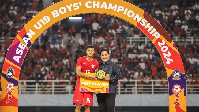 Pemain Timnas Indonesia U-19 Dony Tri Pamungkas mengaku tidak menyangka jadi pemain terbaik di Piala AFF U-19 2024.