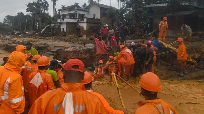 Tragedi Longsor Menewaskan Puluhan dan Melukai Ratusan di Kerala, India