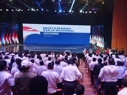 Megawati Hadiri Mukernas Perindo, Disambut Pekikan Merdeka