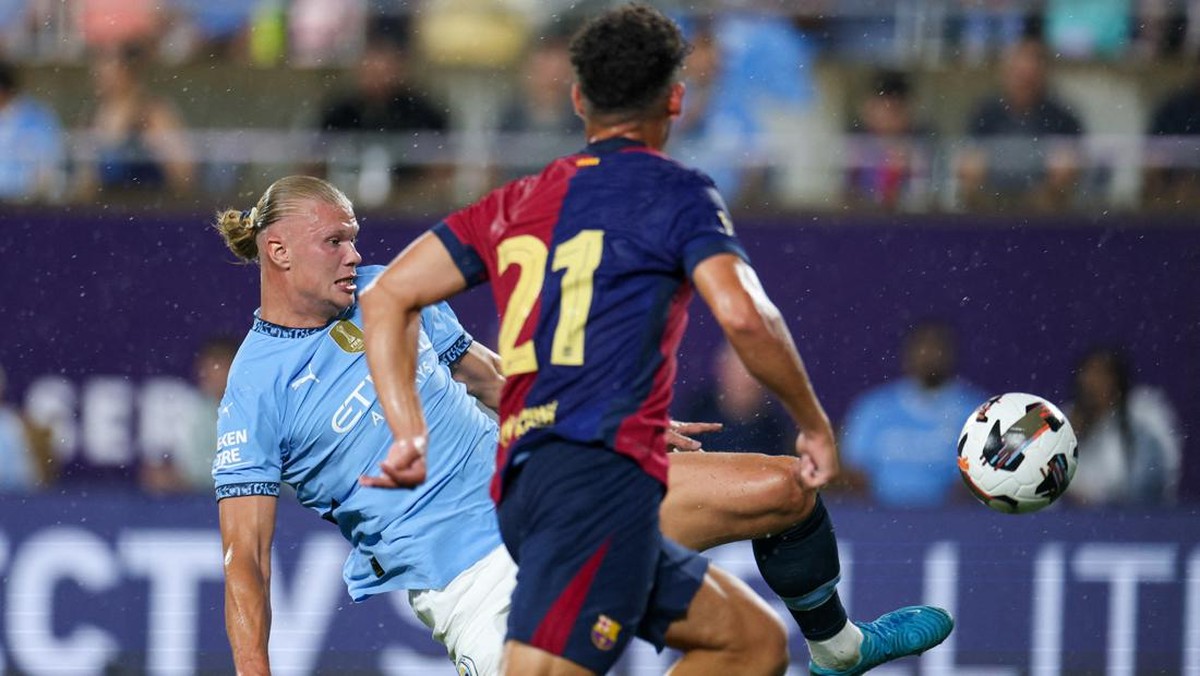 FOTO: Drama Adu Penalti Barcelona Kalahkan Man City