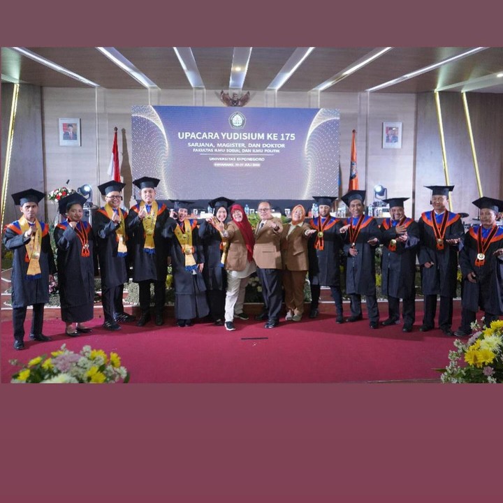 <p>Pasangan yang menikah pada 2015 ini melanjutkan pendidikan magister di kampus yang sama, yakni Fakultas Ilmu Sosial dan Ilmu Politik (FISIP) Undip. (Foto: Instagram@chafrederica)</p>