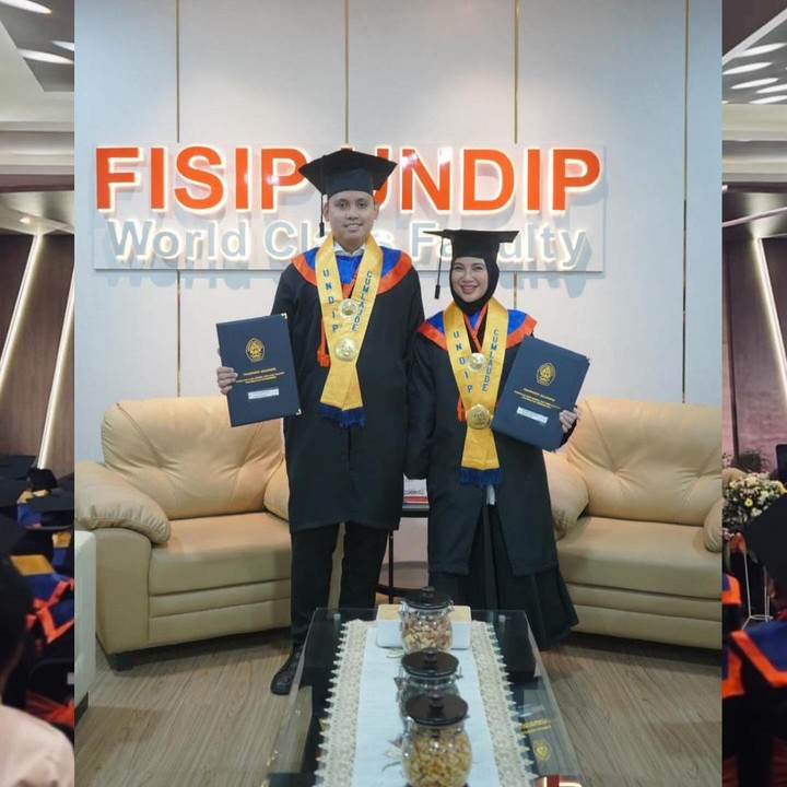 <p>Hal tersebut diketahui langsung melalui unggahan terbaru di akun Instagram pribadinya. Perempuan 34 tahun ini membagikan beberapa momen saat merayakan wisuda bersama sang suami. (Foto: Instagram@chafrederica)</p>