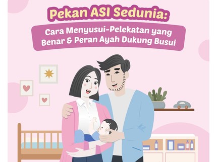 Pekan ASI Sedunia: Cara Menyusui-Pelekatan yang Benar & Peran Ayah Dukung Busui