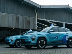 Penampakan Hyundai Kona Electric Jadi Taksi Listrik BlueBird