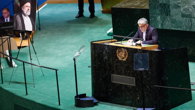 Duta Besar Iran untuk PBB Saeed Iravani menyalahkan Amerika Serikat atas pembunuhan terhadap pemimpin Hamas Ismail Haniyeh di Teheran pada Rabu (31/7).