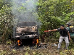 KKB Bunuh Sopir Truk-Bakar Mobil Korban di Yahukimo Papua