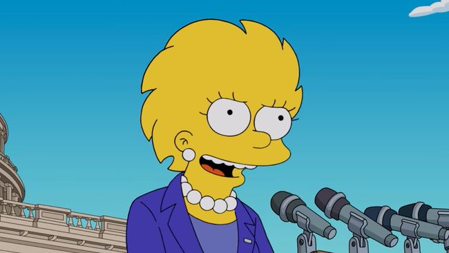 Viral adegan The Simpsons di media sosial setelah Kamala Harris diyakini kalah dari Donald Trump dalam Pilpres AS 2024.