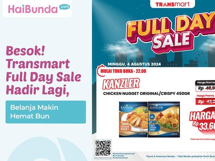 Besok! Transmart Full Day Sale Hadir Lagi, Belanja Makin Hemat Bun