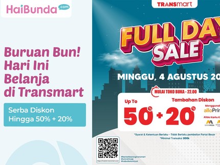 Buruan Bun! Hari Ini Belanja di Transmart Serba Diskon Hingga 50% + 20%