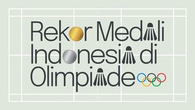 INFOGRAFIS: Rekor Medali Indonesia di Badminton Olimpiade